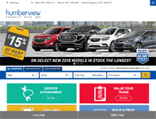 Tablet Screenshot of humberviewchevrolet.com